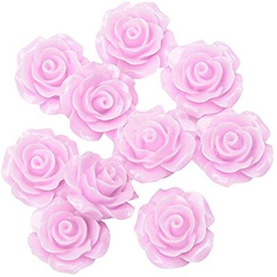 Club Green harts rosblomma, dusky rosa, 20 mm, 10 stycken Club Green harts rosblomma, dusky rosa, 20 mm, 10 stycken