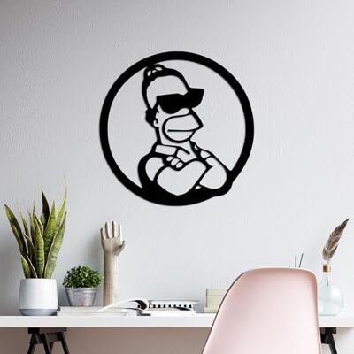 Wallity Snygg svart dekorativ metallväggtillbehör, 33 x 33 cm 100% metall, 1,5 mm tjocklek Perfekt för modern heminredning och konstdisplay Wallity Snygg svart dekorativ metallväggtillbehör, 33 x 33 cm 100% metall, 1,5 mm tjocklek Perfekt för modern heminredning och konstdisplay
