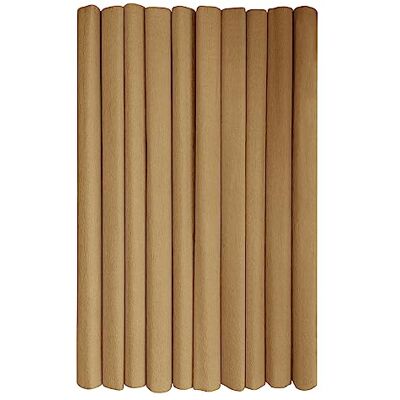 Interdruk – Crêpepapper Rullar för Barns DIY och Dekorationer Paket med 10 rullar (50 cm x 200 cm, 28 g/m2) – 32 gyllene Interdruk – Crêpepapper Rullar för Barns DIY och Dekorationer Paket med 10 rullar (50 cm x 200 cm, 28 g/m2) – 32 gyllene