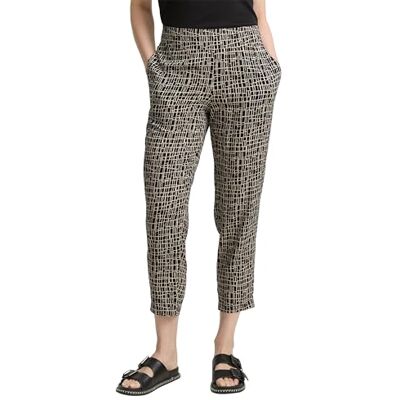 TOM TAILOR dambyxor, 38117 – Abstrakt svart rutnät design, 34W / 28L TOM TAILOR dambyxor, 38117 – Abstrakt svart rutnät design, 34W / 28L
