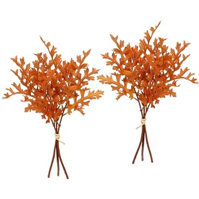 Flair Flower Konstgjord ekbladbuske 40 cm, set om 2 höstlöv, gren, konstgjord blomma, blomblomblomblomster, för buketter, arrangemang, kransar, bukett, höstdekoration, höstblomma, höstblad, blombehov, eklöv Flair Flower Konstgjord ekbladbuske 40 cm, set om 2 höstlöv, gren, konstgjord blomma, blomblomblomblomster, för buketter, arrangemang, kransar, bukett, höstdekoration, höstblomma, höstblad, blombehov, eklöv