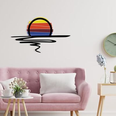 Wallity Snygg dekorativ metallväggtillbehör, 70 x 50 cm Hållbar 1,20 mm metall och 3 mm trä Perfekt för modern heminredning och unik väggkonst Wallity Snygg dekorativ metallväggtillbehör, 70 x 50 cm Hållbar 1,20 mm metall och 3 mm trä Perfekt för modern heminredning och unik väggkonst