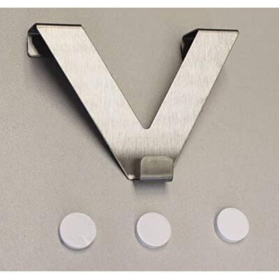 HOME WOHNIDEEN Hem hem hem idéer Easy FIX fönsterkrokar V-form färg: silver innehåll: 2 stycken djup: 20 mm HOME WOHNIDEEN Hem hem hem idéer Easy FIX fönsterkrokar V-form färg: silver innehåll: 2 stycken djup: 20 mm