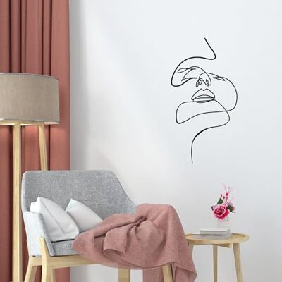 Wallity Snygg svart dekorativ metallväggtillbehör, 36 x 68 cm 100% metall, 1,2 mm tjocklek perfekt för modern heminredning och unik väggkonst Wallity Snygg svart dekorativ metallväggtillbehör, 36 x 68 cm 100% metall, 1,2 mm tjocklek perfekt för modern heminredning och unik väggkonst