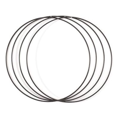 Creative Metallringar Ø 25 cm x 3 mm i Färgen Svart 4 Stålringar Cirkel Dekoringar i Metall för Pyssel, Torkade Blommor, Makramé, Drömfångare, Mobiler och Väggdekoration Creative Metallringar Ø 25 cm x 3 mm i Färgen Svart 4 Stålringar Cirkel Dekoringar i Metall för Pyssel, Torkade Blommor, Makramé, Drömfångare, Mobiler och Väggdekoration