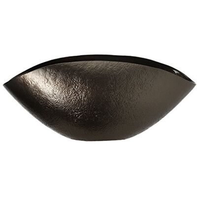 Leonardo Como glasskål, designskål i brun, elegant dekorskål av glas, 160 x 380 x 200 mm (HxBxT), 053320 Leonardo Como glasskål, designskål i brun, elegant dekorskål av glas, 160 x 380 x 200 mm (HxBxT), 053320