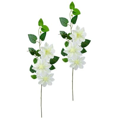 Flair Flower Konstgjord clematisranka, skogsdrevor, tuppfotsväxt, gren, enkel blomma, stjälkblomma, blomster, konstgjorda blommor, plantering för konstgjorda blommor, buketter, blomsterarrangemang, dekorativ Flair Flower Konstgjord clematisranka, skogsdrevor, tuppfotsväxt, gren, enkel blomma, stjälkblomma, blomster, konstgjorda blommor, plantering för konstgjorda blommor, buketter, blomsterarrangemang, dekorativ