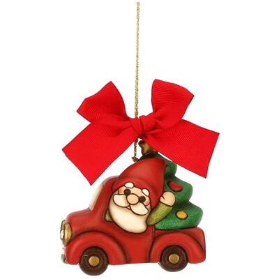 THUN Tomte Oliver juldekoration med keramisk skåpbil, maxi, 7,8 x 5,1 cm, höjd 7,5 cm THUN Tomte Oliver juldekoration med keramisk skåpbil, maxi, 7,8 x 5,1 cm, höjd 7,5 cm