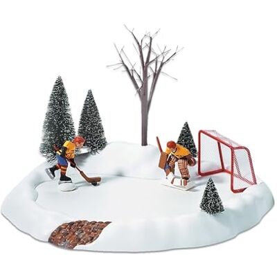Department 56 hockeyövning animerad, stål, papper, sisal, plast, vit, 2,5 x 2,5 x 2,54 cm Department 56 hockeyövning animerad, stål, papper, sisal, plast, vit, 2,5 x 2,5 x 2,54 cm
