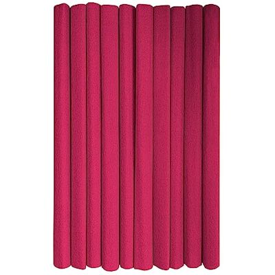 Interdruk – Crêpepapper Rullar för Barns DIY och Dekorationer Paket med 10 rullar (50 cm x 200 cm, 28 g/m2) – 09 rödbrun Interdruk – Crêpepapper Rullar för Barns DIY och Dekorationer Paket med 10 rullar (50 cm x 200 cm, 28 g/m2) – 09 rödbrun
