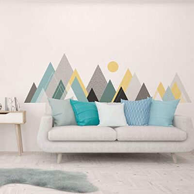 Ambiance Sticker Väggklistermärken Sovrumsdekoration väggdekal gigantiska skandinaviska berg Nevada 95x135 cm Ambiance Sticker Väggklistermärken Sovrumsdekoration väggdekal gigantiska skandinaviska berg Nevada 95x135 cm