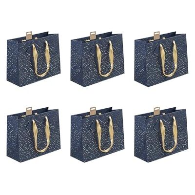 Clairefontaine 212897Cpack Un lot de 5 Sacs Cadeaux Premium- Format Shopping 32x13x24,5 cm 210g Motif : Ciel étoilé- Emballage Cadeaux, idéal pour : Jeux Société, Puzzles Clairefontaine 212897Cpack Un lot de 5 Sacs Cadeaux Premium- Format Shopping 32x13x24,5 cm 210g Motif : Ciel étoilé- Emballage Cadeaux, idéal pour : Jeux Société, Puzzles