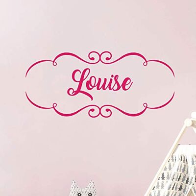Ambiance Sticker Personligt förnamn klistermärken Personligt namnklistermärke väggdekoration för barnrum 2 ark 10 x 30 cm och 40 x 30 cm Fushia Ambiance Sticker Personligt förnamn klistermärken Personligt namnklistermärke väggdekoration för barnrum 2 ark 10 x 30 cm och 40 x 30 cm Fushia