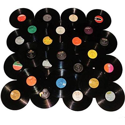 VinylShopUS – Parti med 12 tums vinylskivor för hantverk och dekoration konstverk för festdekor konstnär studio vintage look (10 st) VinylShopUS – Parti med 12 tums vinylskivor för hantverk och dekoration konstverk för festdekor konstnär studio vintage look (10 st)