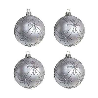 Funidelia GUIRCA Uppsättning av 4 med briljanter, silver Funidelia GUIRCA Uppsättning av 4 med briljanter, silver
