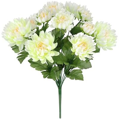 Flair Flower Konstgjord krysantemum bukett 35 cm konstgjord blombukett krysantemum, höstblommor, höstdekoration, sidenblomma, konstgjorda blommor, dekorativa blommor, bukett, mittdel, bukett, bröllop, hus, Flair Flower Konstgjord krysantemum bukett 35 cm konstgjord blombukett krysantemum, höstblommor, höstdekoration, sidenblomma, konstgjorda blommor, dekorativa blommor, bukett, mittdel, bukett, bröllop, hus,