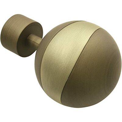 Gardinia Orbit, 2 ändstycken, Metall, Cappuccino, för gardinstänger med Ø 19 mm, Cappuccino/champagner Gardinia Orbit, 2 ändstycken, Metall, Cappuccino, för gardinstänger med Ø 19 mm, Cappuccino/champagner