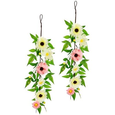 Flair Flower Konstgjorda blommor hängande girlang med Gerbera blommor 50 cm set om 2 ranka hängande växt hängande växt konstgjord växt konstgjord blomma tusensköna prästkragar bröllop födelsedag blommor Flair Flower Konstgjorda blommor hängande girlang med Gerbera blommor 50 cm set om 2 ranka hängande växt hängande växt konstgjord växt konstgjord blomma tusensköna prästkragar bröllop födelsedag blommor