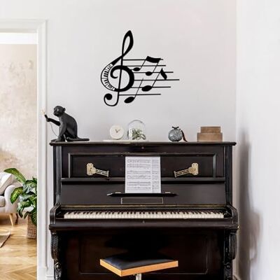 Wallity Snygg svart dekorativ metallväggtillbehör, 66 x 70 cm 100% metall, 1,5 mm tjocklek perfekt för modern heminredning och unik väggkonst Wallity Snygg svart dekorativ metallväggtillbehör, 66 x 70 cm 100% metall, 1,5 mm tjocklek perfekt för modern heminredning och unik väggkonst