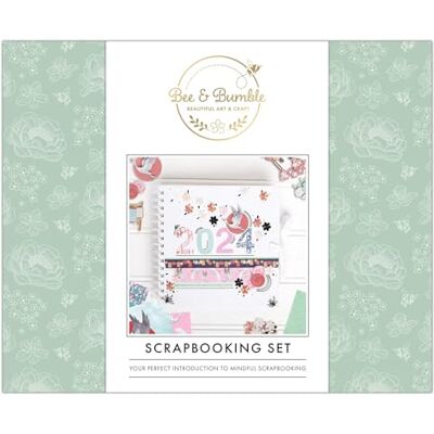 Bee & Bumble Bi & humla körsbärsblommor scrapbooking-set, fotoalbum, bullet journal, anteckningsbok för idéer och förvaring av minnen, dekorativ Bee & Bumble Bi & humla körsbärsblommor scrapbooking-set, fotoalbum, bullet journal, anteckningsbok för idéer och förvaring av minnen, dekorativ