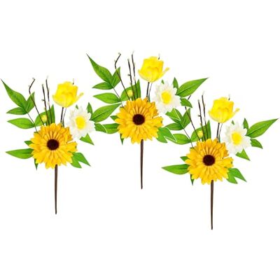 Flair Flower Dekorativ gren Gerbera prästkragar uppsättning 3 konstgjorda blommor gren som äkta kvist enskilda blommor konstgjorda blommor stjälkblommor vårdekoration blomster konstgjorda dekorativa grenar Flair Flower Dekorativ gren Gerbera prästkragar uppsättning 3 konstgjorda blommor gren som äkta kvist enskilda blommor konstgjorda blommor stjälkblommor vårdekoration blomster konstgjorda dekorativa grenar