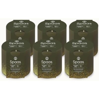 Spaas 6 WinterGlow Doftljus, ± 35 Trimmar, Tallbarr och Eukalyptus Spaas 6 WinterGlow Doftljus, ± 35 Trimmar, Tallbarr och Eukalyptus