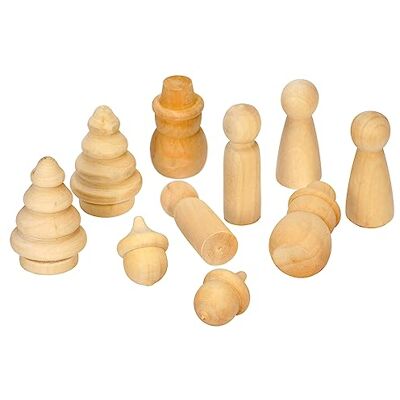 Sunnysue 103-10 träsvarvfigur, natur Sunnysue 103-10 träsvarvfigur, natur