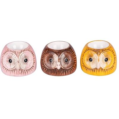 Tivoli Set med 3 uggla, keramisk äggkopp, Les Petites Tivoli Set med 3 uggla, keramisk äggkopp, Les Petites