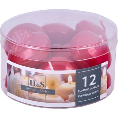 DONAU HOME Set målade simljus/metallic röd/12 stycken/2,8 x Ø 4,8 cm/4 timmar brinntid/simljus vax Sans parfym/flytande varma värmeljus ljus/för middag, bröllop DONAU HOME Set målade simljus/metallic röd/12 stycken/2,8 x Ø 4,8 cm/4 timmar brinntid/simljus vax Sans parfym/flytande varma värmeljus ljus/för middag, bröllop