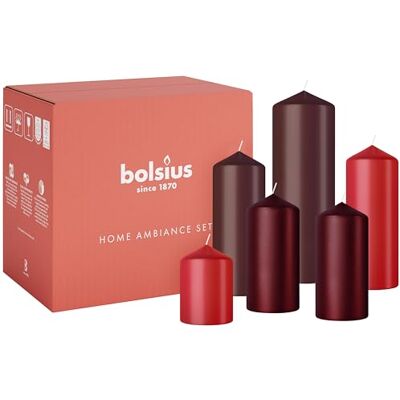 bolsius – ljusset – rött – 6 ljus – dekorativa ljus – innehåller naturligt växtvax – utan palmolja bolsius – ljusset – rött – 6 ljus – dekorativa ljus – innehåller naturligt växtvax – utan palmolja