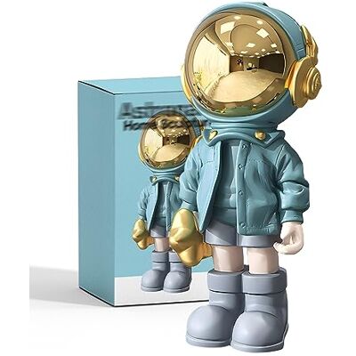EZ4ENCE astronautstatyer rymdmannen skulptur harts konst gåvor blå statyett prydnad rum dekor för män, hem och hantverk skrivbordstillbehör bordsdekoration, vardagsrum, kontor, bokhylla EZ4ENCE astronautstatyer rymdmannen skulptur harts konst gåvor blå statyett prydnad rum dekor för män, hem och hantverk skrivbordstillbehör bordsdekoration, vardagsrum, kontor, bokhylla
