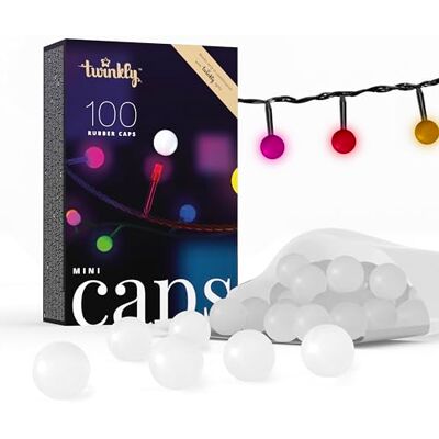 Twinkly MiniCaps 100 Silikonlampformade kapsyler för Smart LED Ljusslinga Twinkly MiniCaps 100 Silikonlampformade kapsyler för Smart LED Ljusslinga