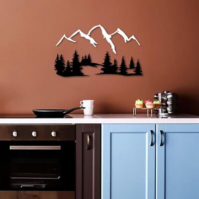 Wallity Snygg dekorativ metallväggtillbehör, svart och vit, 66 x 23 cm och 70 x 41 cm 100% metall, 1,5 mm tjock Easy Wall Mounting, modern Home Decor Wallity Snygg dekorativ metallväggtillbehör, svart och vit, 66 x 23 cm och 70 x 41 cm 100% metall, 1,5 mm tjock Easy Wall Mounting, modern Home Decor