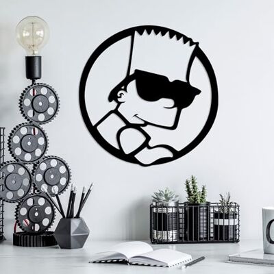 Wallity Snygg svart dekorativ metallväggtillbehör, 33 x 33 cm 100% metall, 1,5 mm tjocklek Perfekt för modern heminredning och konstdisplay Wallity Snygg svart dekorativ metallväggtillbehör, 33 x 33 cm 100% metall, 1,5 mm tjocklek Perfekt för modern heminredning och konstdisplay