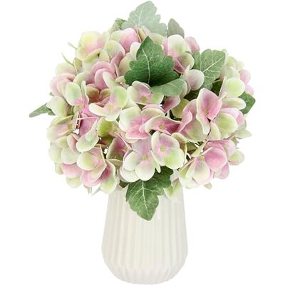 Flair Flower Hortensia-bukett i vas konstgjord hortensiabukett hortensiabukett konstgjorda blommor bukett arrangemang sidenblommor bukett blombukett blomarrangemang bröllopsdekoration bordsdekoration, rosa Flair Flower Hortensia-bukett i vas konstgjord hortensiabukett hortensiabukett konstgjorda blommor bukett arrangemang sidenblommor bukett blombukett blomarrangemang bröllopsdekoration bordsdekoration, rosa