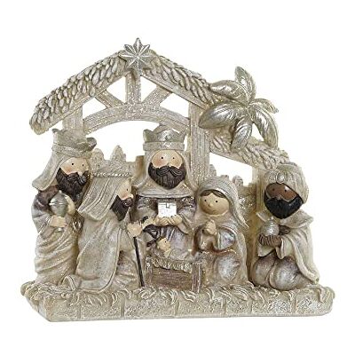DKD Home Decor Julprydnad Beige Brun (19.5 x 6.5 x 18 cm) DKD Home Decor Julprydnad Beige Brun (19.5 x 6.5 x 18 cm)