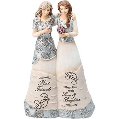 Pavilion Gift company Paviljong presentföretag 'Best Friends Fill Our Lives with Love & Laughter, Harts, Beige, 15 cm Pavilion Gift company Paviljong presentföretag 'Best Friends Fill Our Lives with Love & Laughter, Harts, Beige, 15 cm