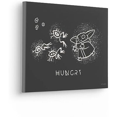 Komar stretchram i äkta träram – The Mandalorian Grogu Snackin' – storlek 40 x 30 cm – kanvasbild Star Wars barnrum Komar stretchram i äkta träram – The Mandalorian Grogu Snackin' – storlek 40 x 30 cm – kanvasbild Star Wars barnrum