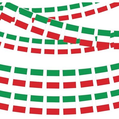 MONCAP 16 m flagga Italien Italien Republiken Italienska Guidon Banner italiensk flagga flagga krans flagga flagga med 60 flaggor för patriotiska evenemang bar- och sportdekorationer MONCAP 16 m flagga Italien Italien Republiken Italienska Guidon Banner italiensk flagga flagga krans flagga flagga med 60 flaggor för patriotiska evenemang bar- och sportdekorationer