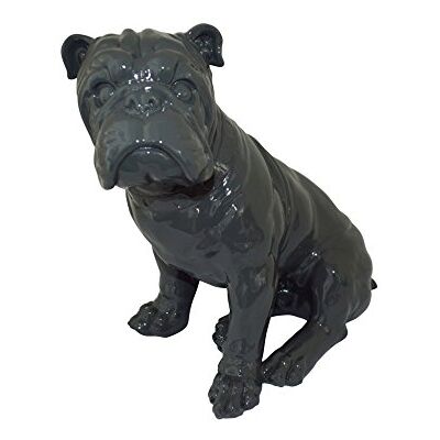 Homéa homea 5dej1232gr staty teckning bulldogg polyresin grå 24,5 x 18 x 27,5 cm Homéa homea 5dej1232gr staty teckning bulldogg polyresin grå 24,5 x 18 x 27,5 cm