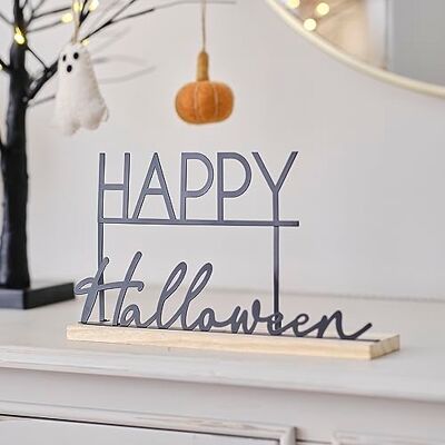 Ginger Ray metall glad halloween skylt bordsskiva mittpunkt dekoration Ginger Ray metall glad halloween skylt bordsskiva mittpunkt dekoration