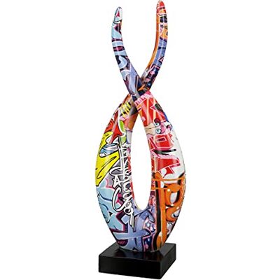 Casablanca modernes Design Casablanca Dekorativ figur, skulptur, låga XL – modern konstdekoration av konstharts – gatukonstdesign – flerfärgad, höjd 36 cm Casablanca modernes Design Casablanca Dekorativ figur, skulptur, låga XL – modern konstdekoration av konstharts – gatukonstdesign – flerfärgad, höjd 36 cm