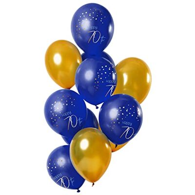 Folat 66670 Ballonger Elegant True Blue 70 Years 30cm 12 stycken Folat 66670 Ballonger Elegant True Blue 70 Years 30cm 12 stycken