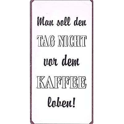 Lafinesse Dekorativ kylskåpsmagnet för hem man soll den tag nicht von dem kaffee loben! 5 cm x 10 cm Lafinesse Dekorativ kylskåpsmagnet för hem man soll den tag nicht von dem kaffee loben! 5 cm x 10 cm