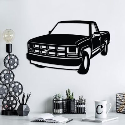 Wallity Snygg svart dekorativ metallväggtillbehör, 60 x 39 cm 100% metall, 1,5 mm tjocklek Perfekt för modern heminredning och kontorsplatser Wallity Snygg svart dekorativ metallväggtillbehör, 60 x 39 cm 100% metall, 1,5 mm tjocklek Perfekt för modern heminredning och kontorsplatser