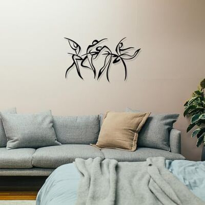 Wallity Snygg svart dekorativ metallväggtillbehör, 66 x 38 cm 100% metall, 1,2 mm tjocklek perfekt för modern heminredning och unik väggkonst Wallity Snygg svart dekorativ metallväggtillbehör, 66 x 38 cm 100% metall, 1,2 mm tjocklek perfekt för modern heminredning och unik väggkonst