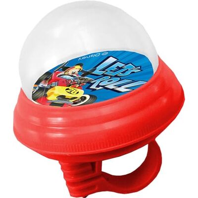 Tataway Disney Mickey Mouse plast luftklocka med mjuk plastlock för barncykel, blå och röd Tataway Disney Mickey Mouse plast luftklocka med mjuk plastlock för barncykel, blå och röd