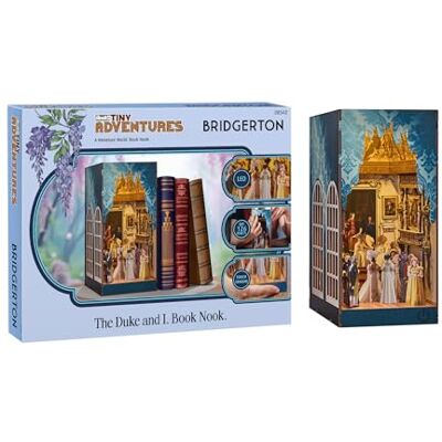 Revell Control Revell Tiny Adventures Tiny Adventures – Bridgerton The Duke and I Book Nook – med LED-belysning, 3D miniatyr gör-det-själv trähantverk Revell Control Revell Tiny Adventures Tiny Adventures – Bridgerton The Duke and I Book Nook – med LED-belysning, 3D miniatyr gör-det-själv trähantverk