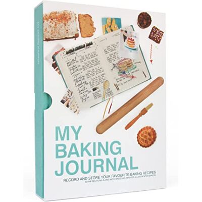 Suck UK My Life Story dagbok för födelsedag, bröllopsdag My Baking Journal Blue Suck UK My Life Story dagbok för födelsedag, bröllopsdag My Baking Journal Blue