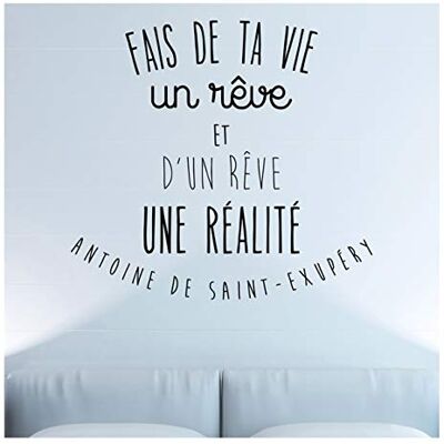 Väggdekal Ambiance - Fais de ta Vie - Franska citat Väggdekal Ambiance - Fais de ta Vie - Franska citat